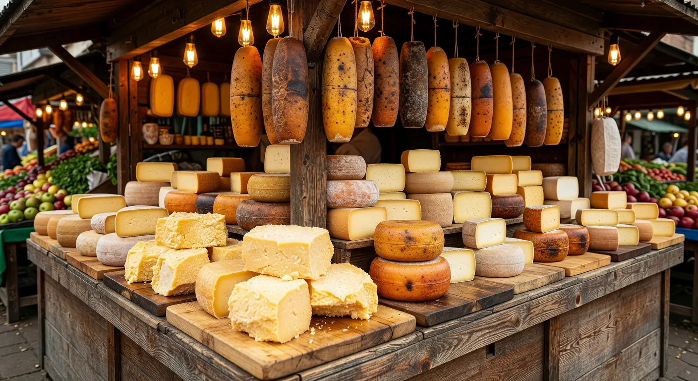 Etals de miel et de caviar au marche Bessarabsky a Kyiv en 2026